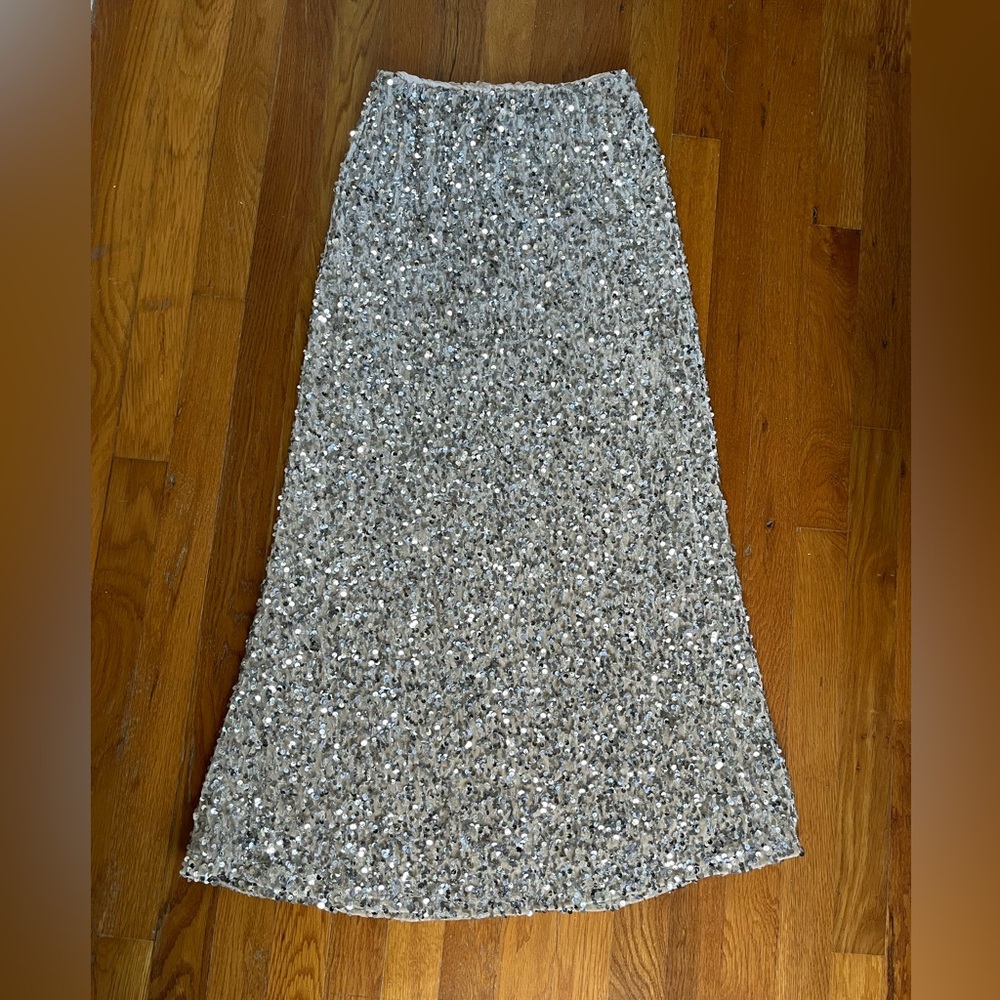 Old Navy | Gold Sequin Midi Skirt